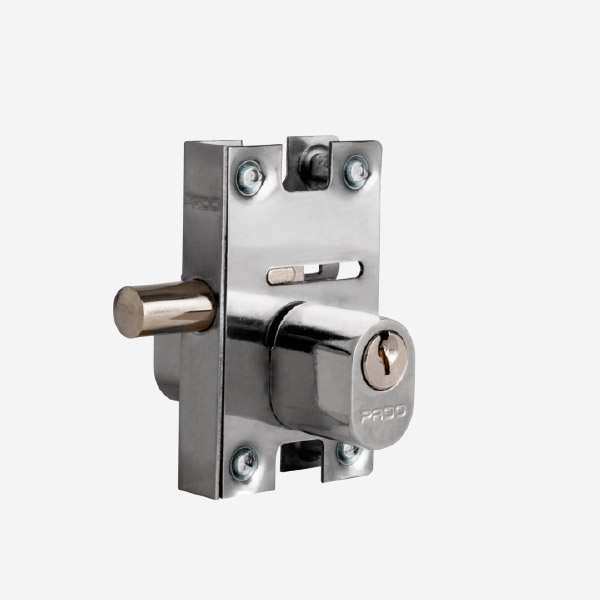 Caja de aluminio diamantado cerradura con llave